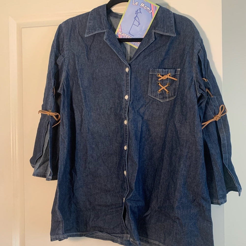 Denim Maternity Shirt